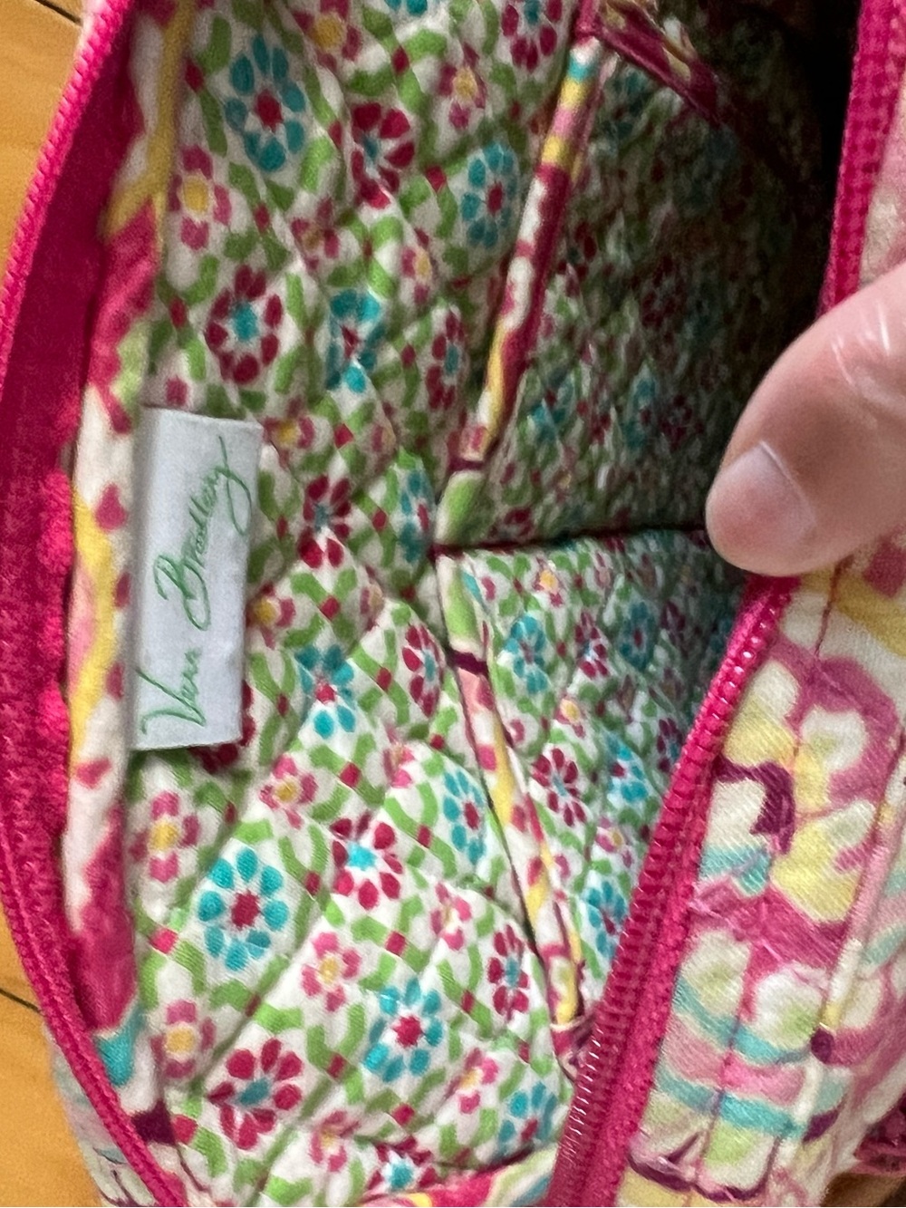 Vera Bradley Quilted Pink Paisley Backpack and Wallet Set - Picture 3 of 4